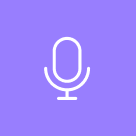 A microphone icon.