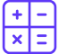 A basic arithmetic icons.